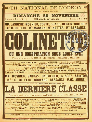 l'affiche originale: La Dernière classe