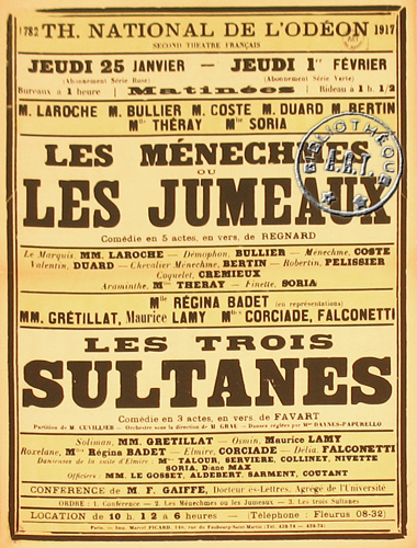 l'affiche originale: Les Trois sultanes