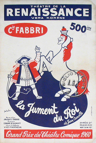 l'affiche originale: La Jument du Roi