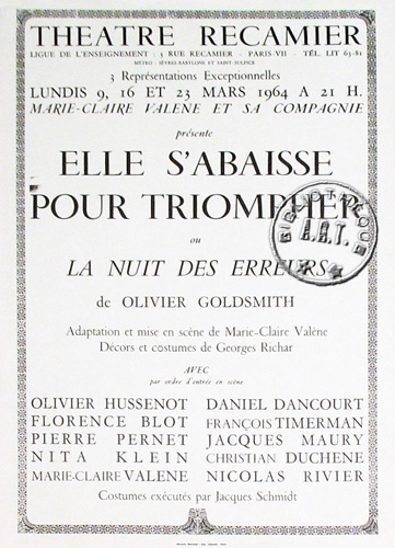 l'affiche originale: Elle s'abaisse pour triompher