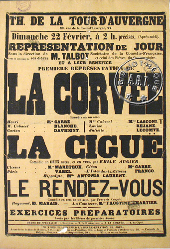 l'affiche originale: La Ciguë