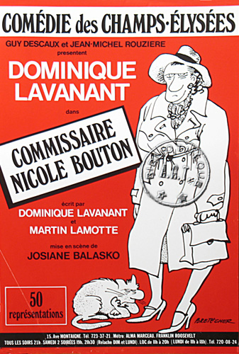 l'affiche originale: Commissaire Nicole Bouton