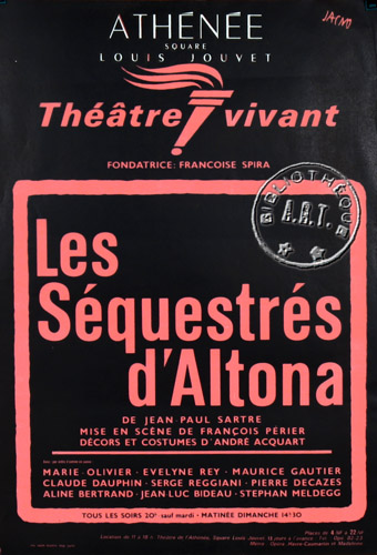 l'affiche originale: Les Séquestrés d' Altona