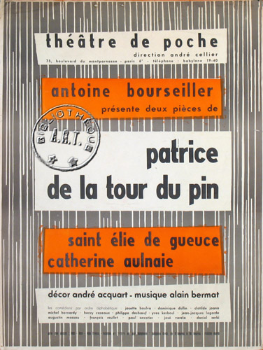 l'affiche originale: Saint-Élie de Gueuce