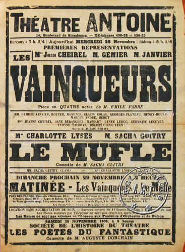 l'affiche originale: Les Vainqueurs