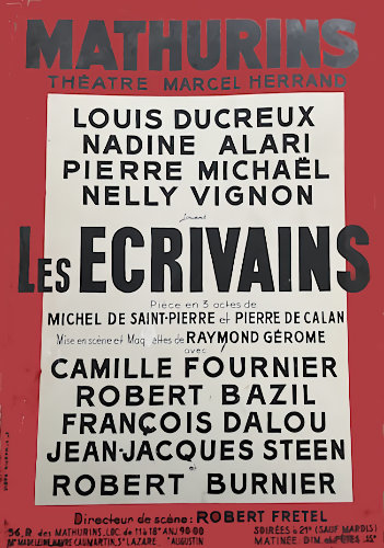 l'affiche originale: Les Ecrivains