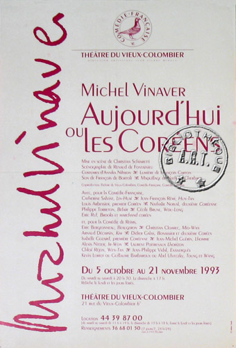l'affiche originale: Les Coréens