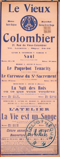 l'affiche originale: La Vie est un songe
