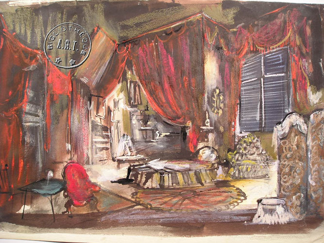 Les maquettes de décors et de costumes de théâtre