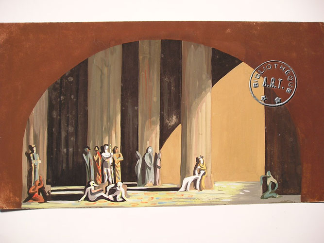 Les maquettes de décors et de costumes de théâtre