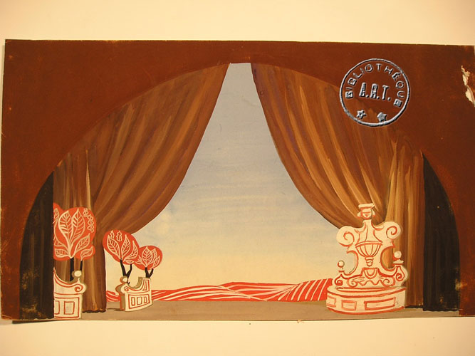 Les maquettes de décors et de costumes de théâtre