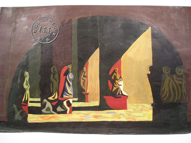 Les maquettes de décors et de costumes de théâtre