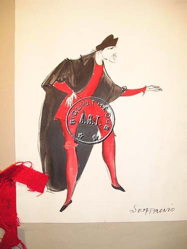 Les maquettes de décors et de costumes de théâtre