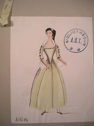 Les maquettes de décors et de costumes de théâtre