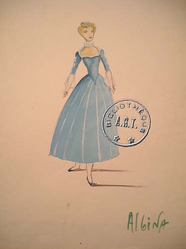 Les maquettes de décors et de costumes de théâtre