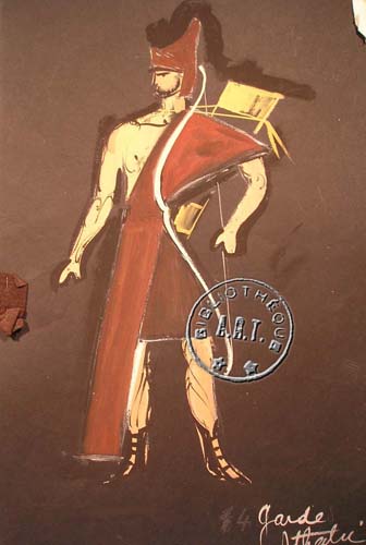 Les maquettes de décors et de costumes de théâtre