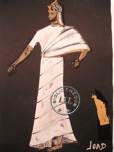 Les maquettes de décors et de costumes de théâtre
