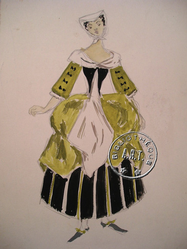 Les maquettes de décors et de costumes de théâtre