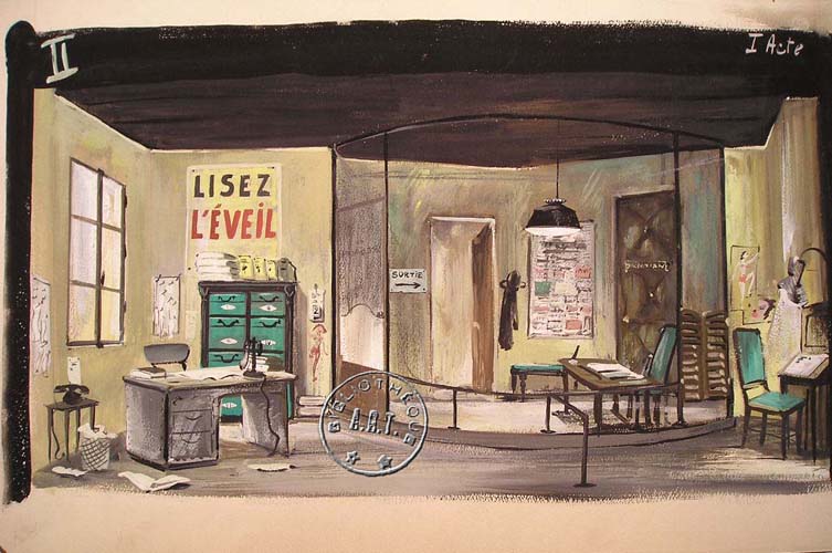 Les maquettes de décors et de costumes de théâtre