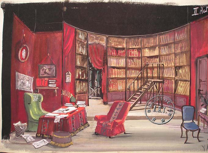 Les maquettes de décors et de costumes de théâtre