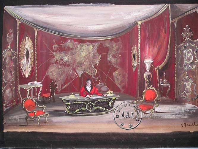 Les maquettes de décors et de costumes de théâtre