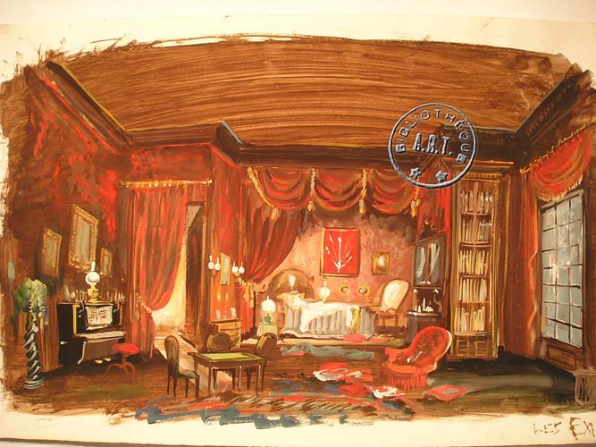 les décors et costumes de Exilés (les) de James JOYCE - non-identifiée