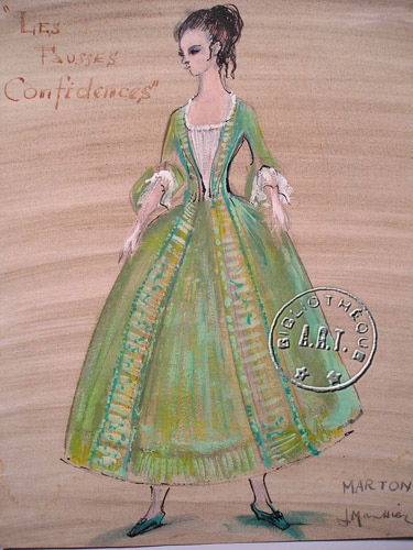 Les maquettes de décors et de costumes de théâtre