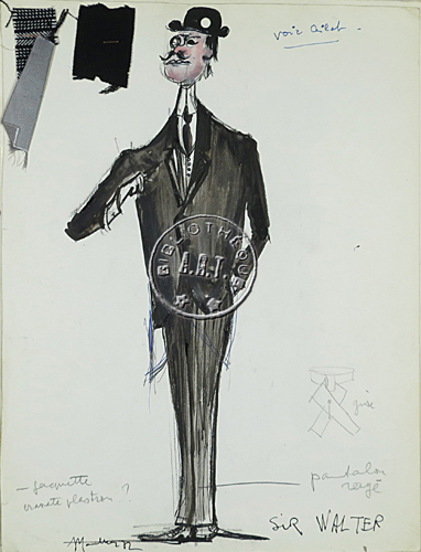 Les maquettes de décors et de costumes de théâtre