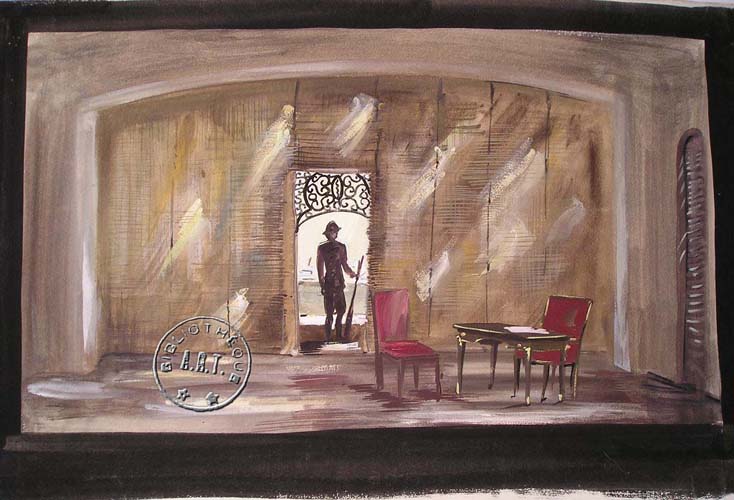 les décors et costumes de Homme de guerre (l') de François PONTHIER - 1958