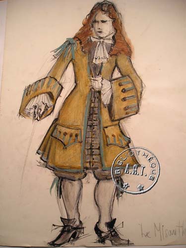 Les maquettes de décors et de costumes de théâtre