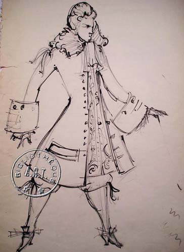 Les maquettes de décors et de costumes de théâtre