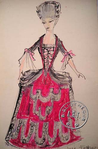 Les maquettes de décors et de costumes de théâtre