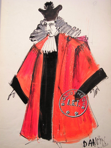Les maquettes de décors et de costumes de théâtre