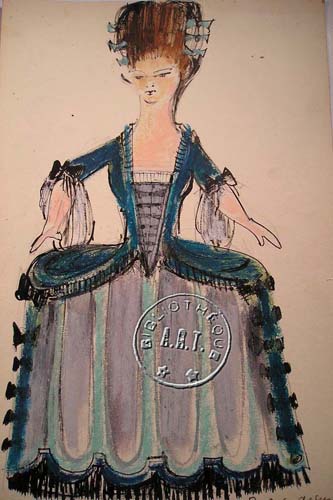 Les maquettes de décors et de costumes de théâtre