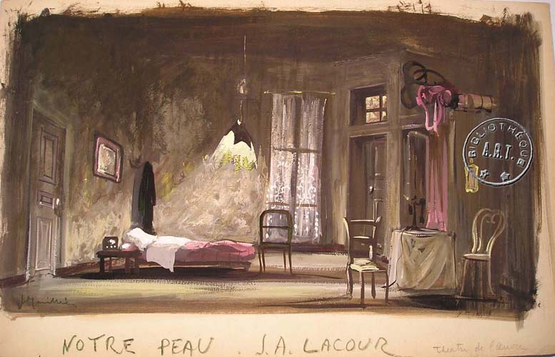 les décors et costumes de Notre peau de Joseph-André LACOUR - 1950