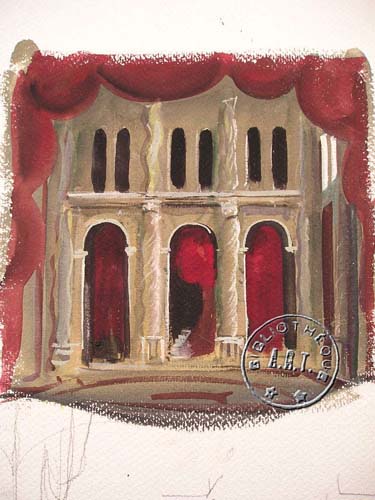 Les maquettes de décors et de costumes de théâtre
