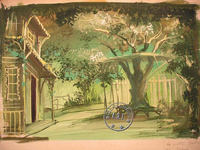 les décors et costumes de Petite datcha (la) de Vasiliei Vasil'evitch CHKVARKIN - 1960