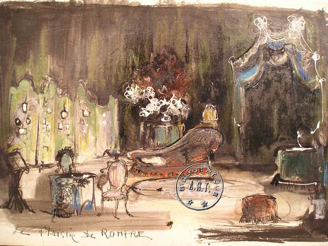 les décors et costumes de Plaisir de rompre (le) de Jules RENARD - 1967