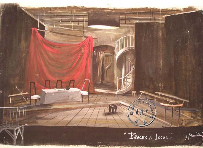 les décors et costumes de Procès a Jésus (le) de Diego FABBRI - 1958