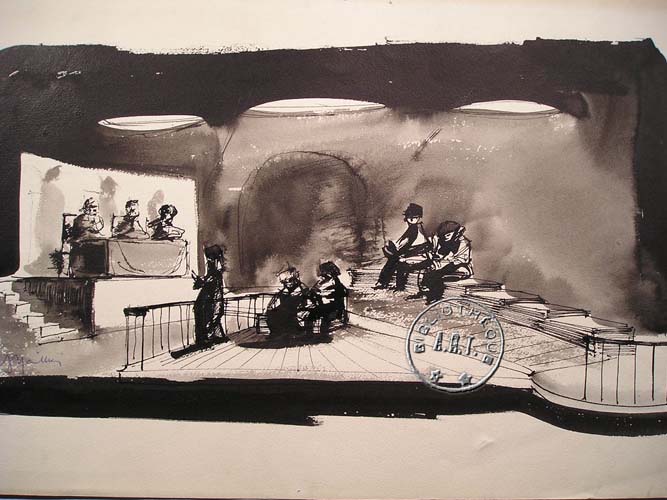 Les maquettes de décors et de costumes de théâtre