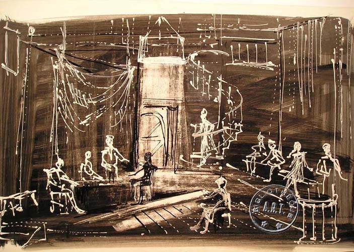 Les maquettes de décors et de costumes de théâtre