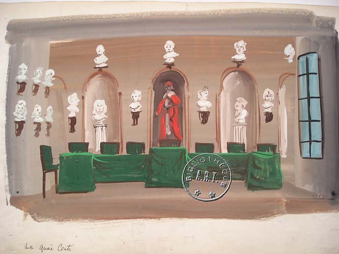 Les maquettes de décors et de costumes de théâtre