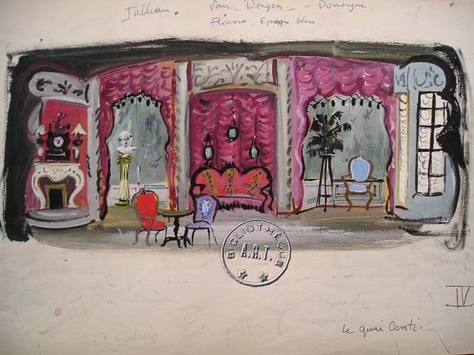 Les maquettes de décors et de costumes de théâtre