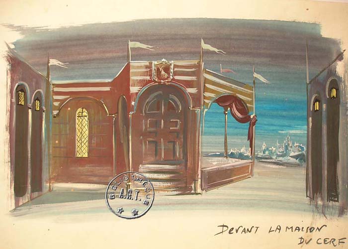 Les maquettes de décors et de costumes de théâtre