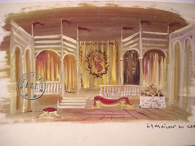 Les maquettes de décors et de costumes de théâtre