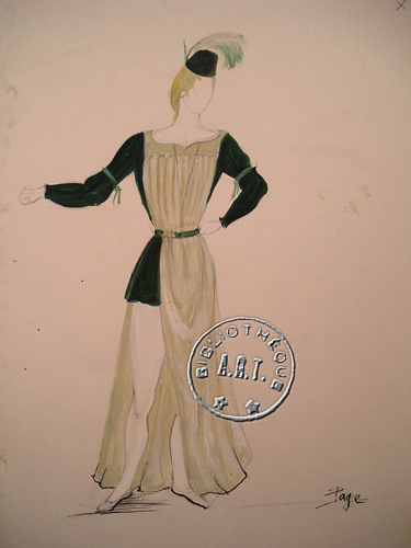 Les maquettes de décors et de costumes de théâtre