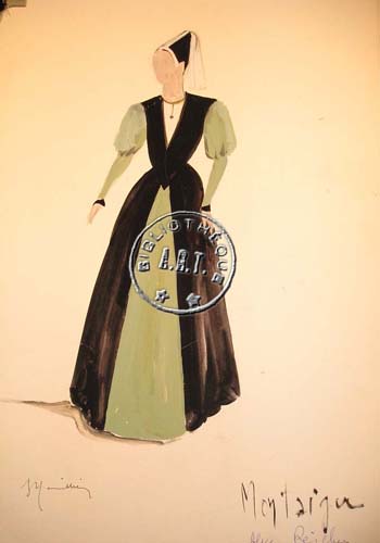 Les maquettes de décors et de costumes de théâtre