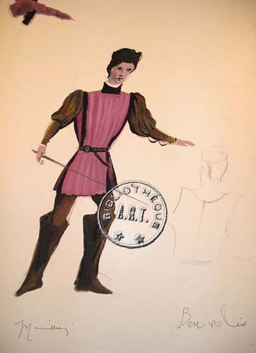 Les maquettes de décors et de costumes de théâtre