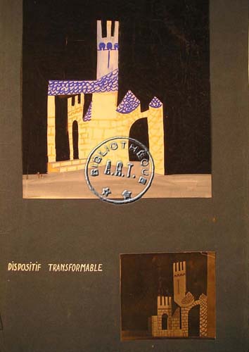 Les maquettes de décors et de costumes de théâtre