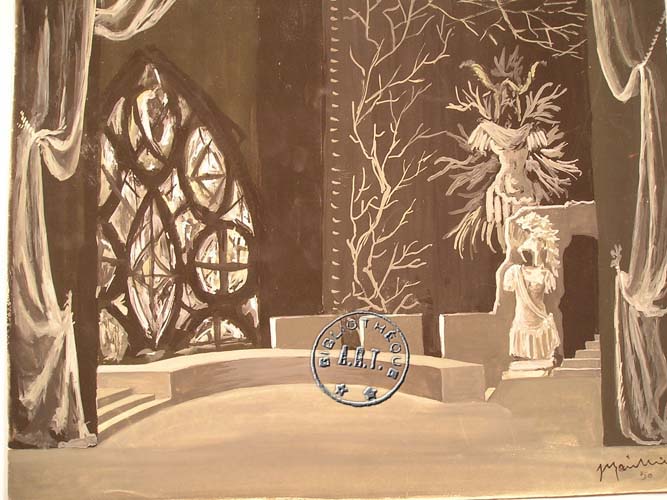Les maquettes de décors et de costumes de théâtre